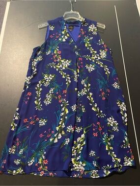 Worthington Blue Floral Shift Dress